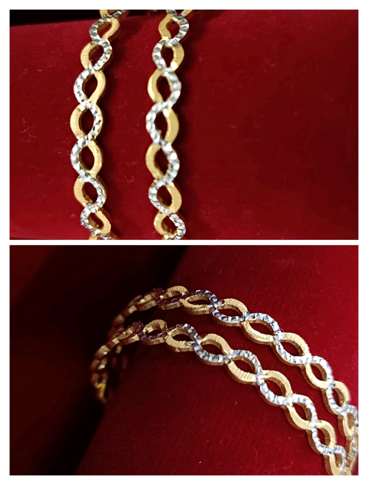 Bangle White Gold Mix